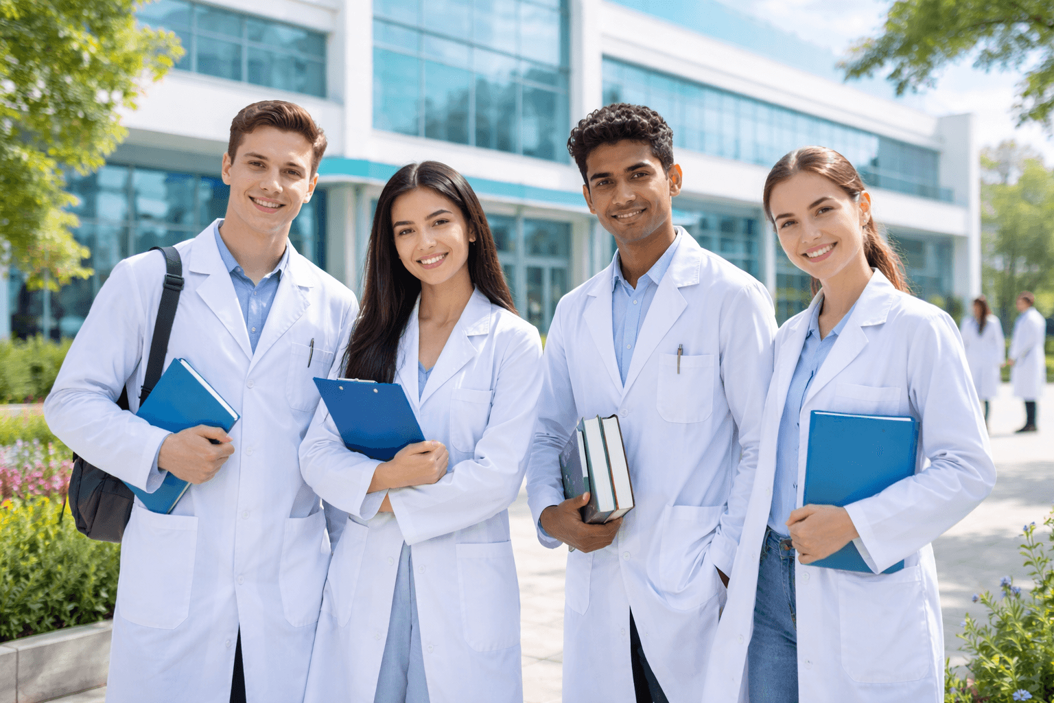 Фасад академического лицея и учебный корпус